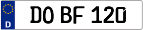 Trailer License Plate
